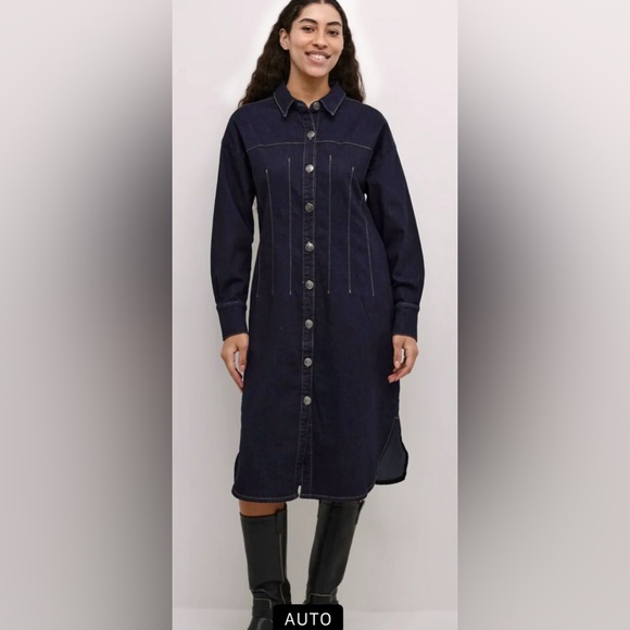 NWT CULTURE CUannalisa Ami Denim Dress - Picture 1 of 10